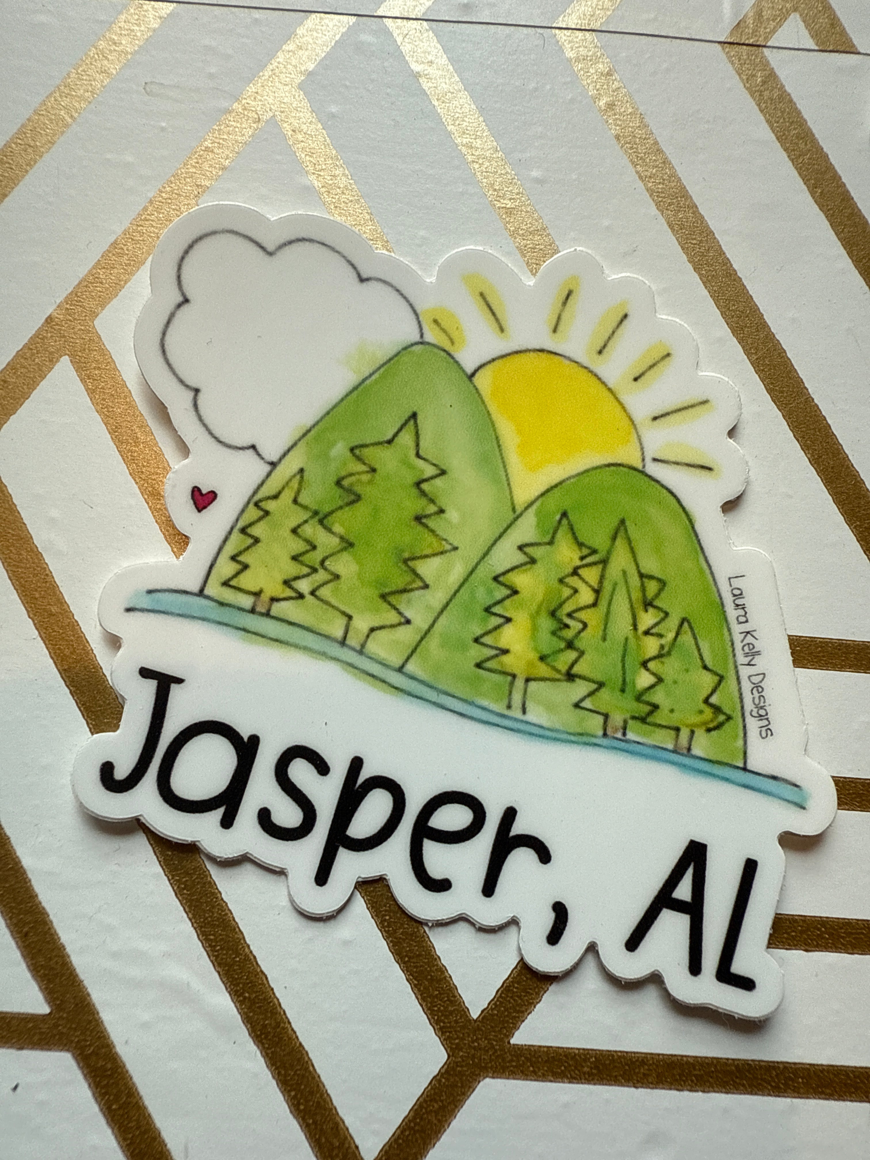 Jasper Alabama Mountain Sticker