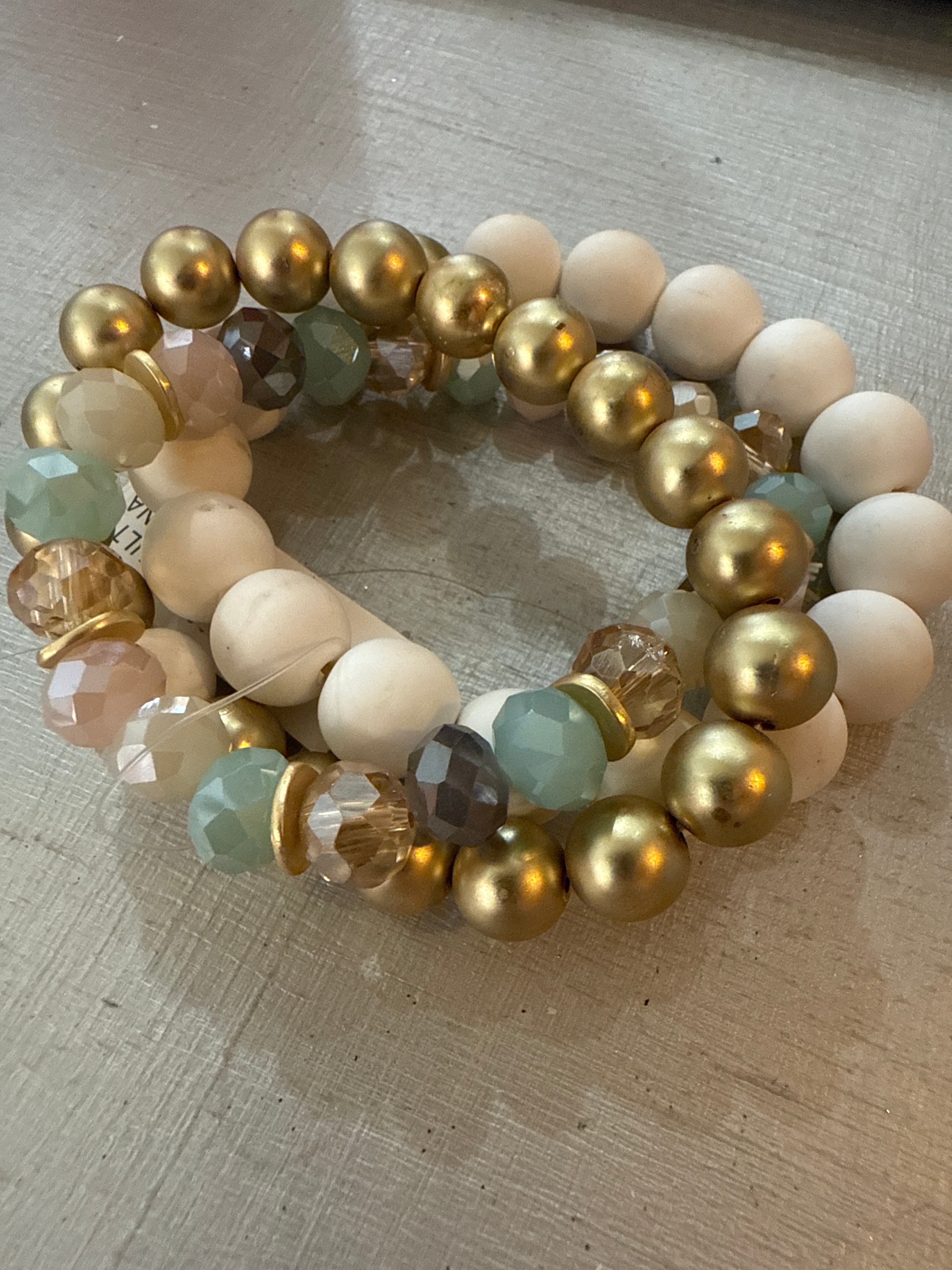 Mixed Beads & Glass Bracelet