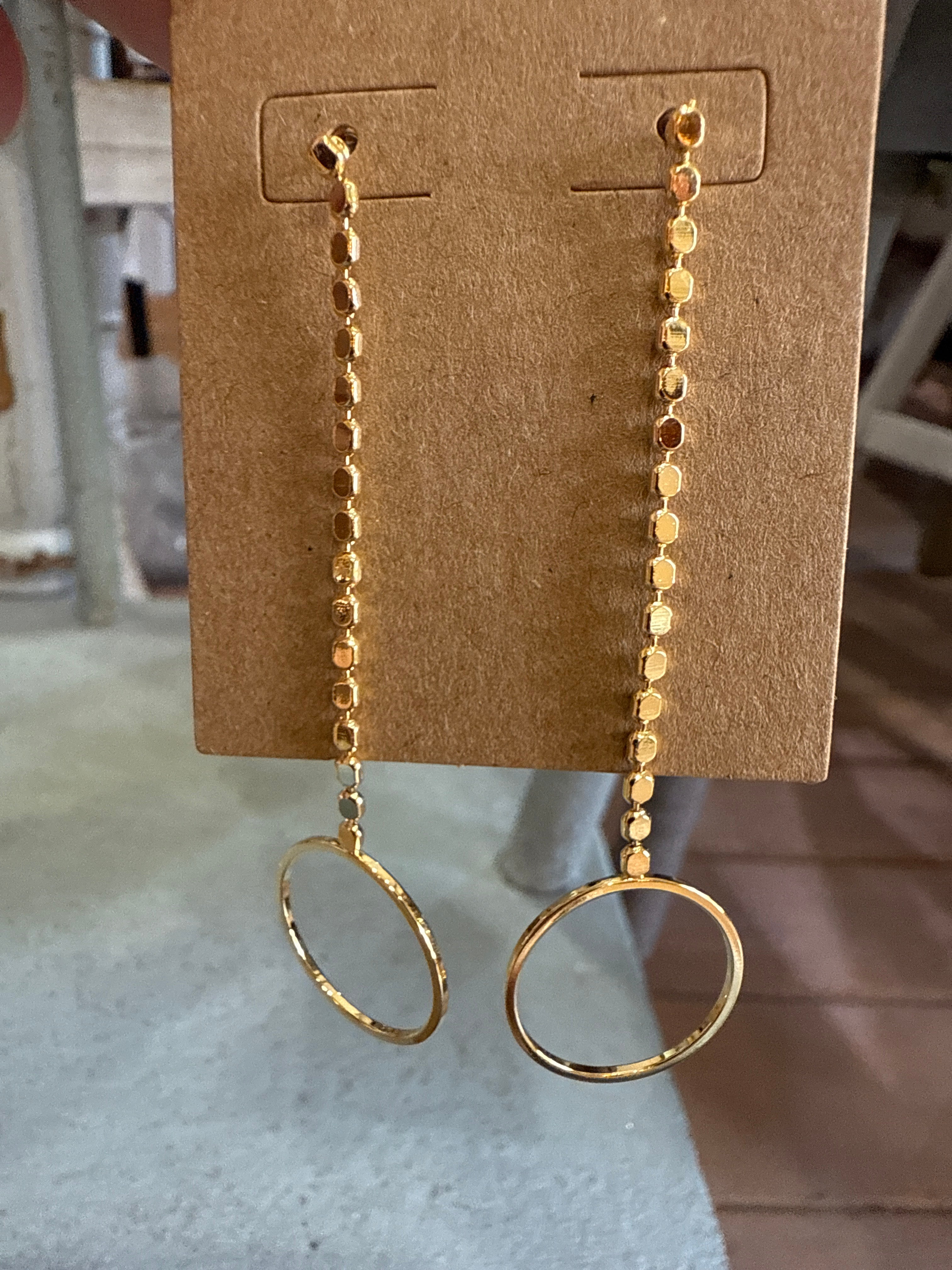 EP29879-001-Gold Hoop Drop Earrings