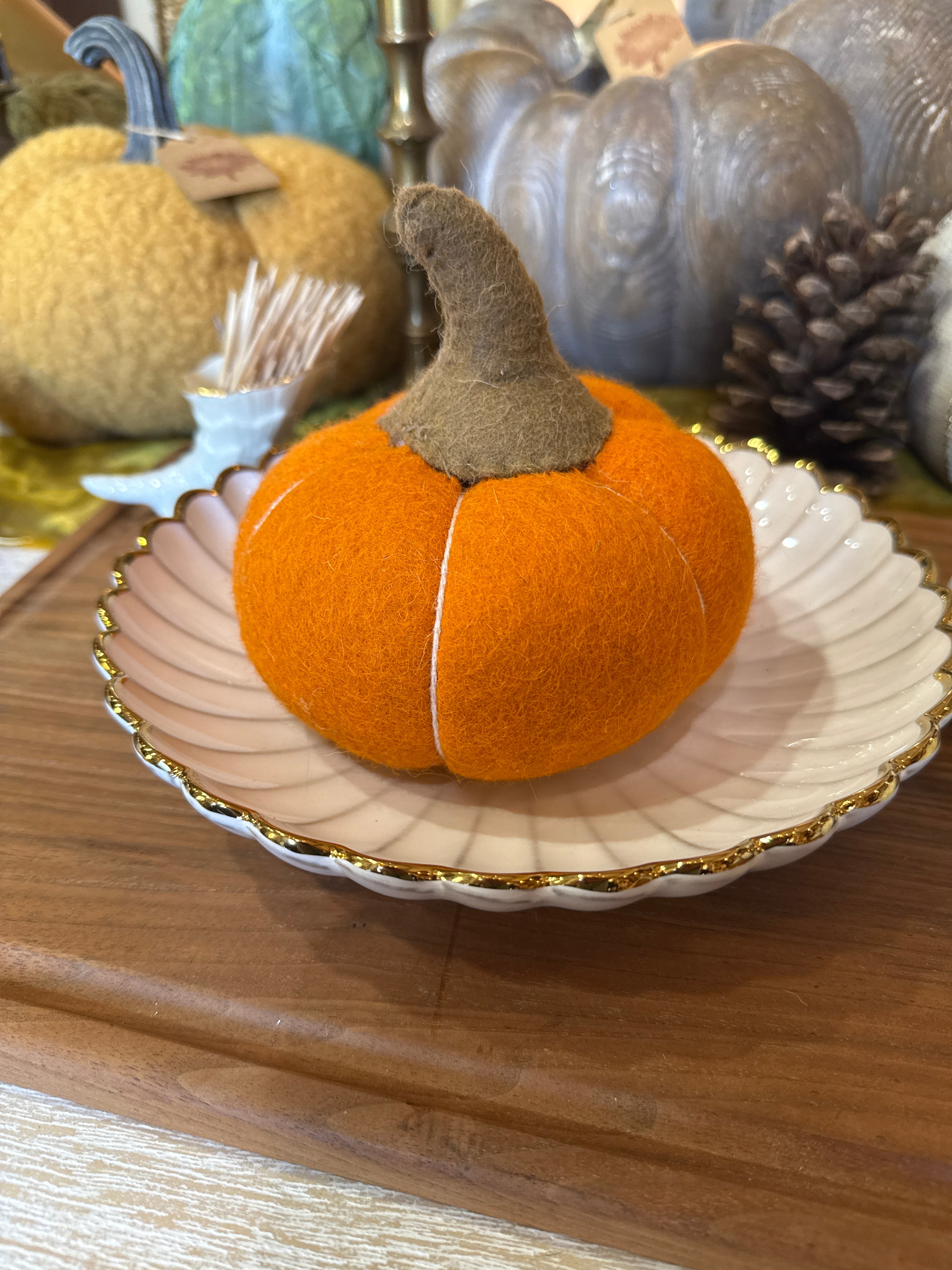 Orange Fabric Pumpkin