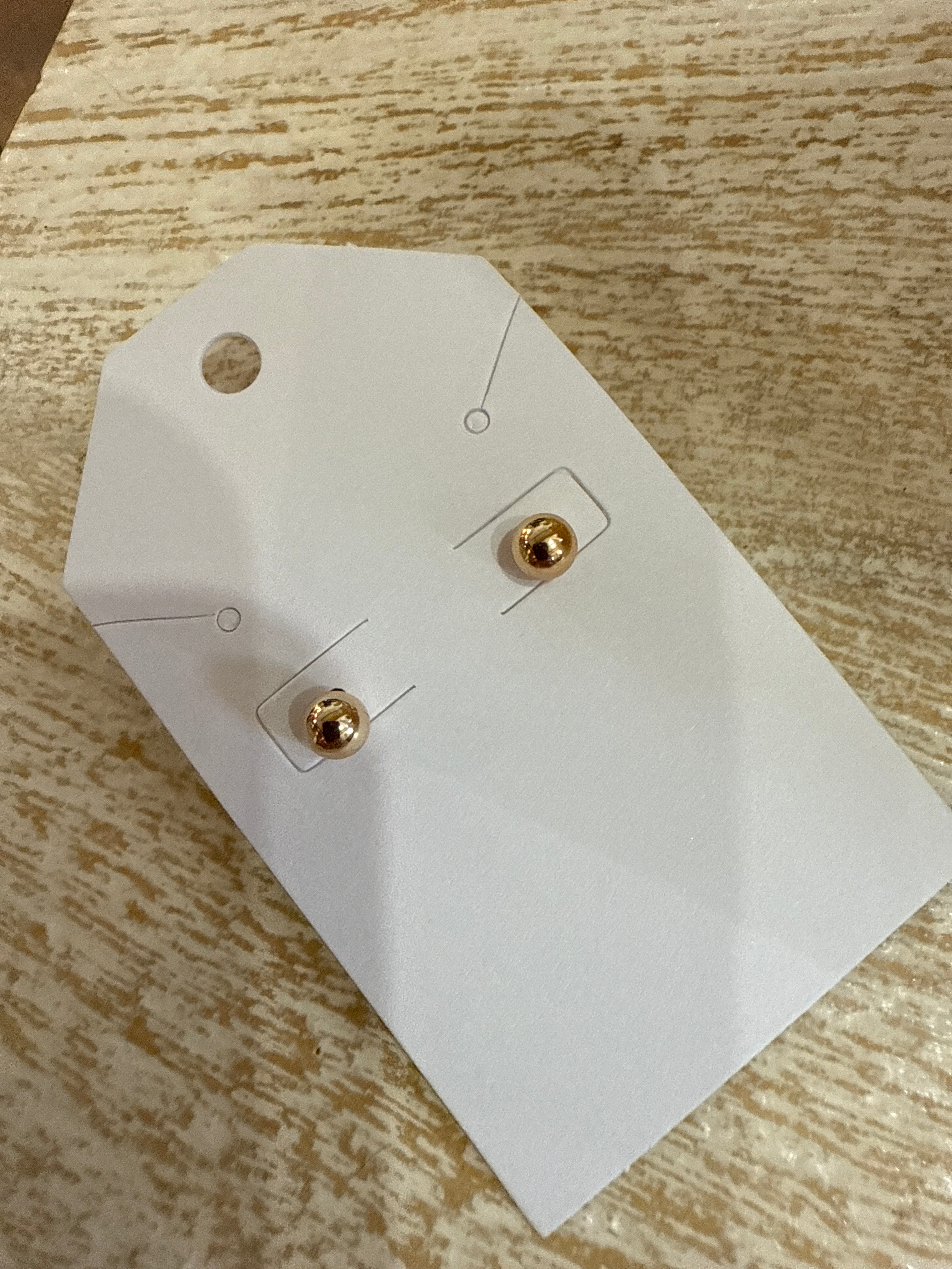 Shiny Gold Studs