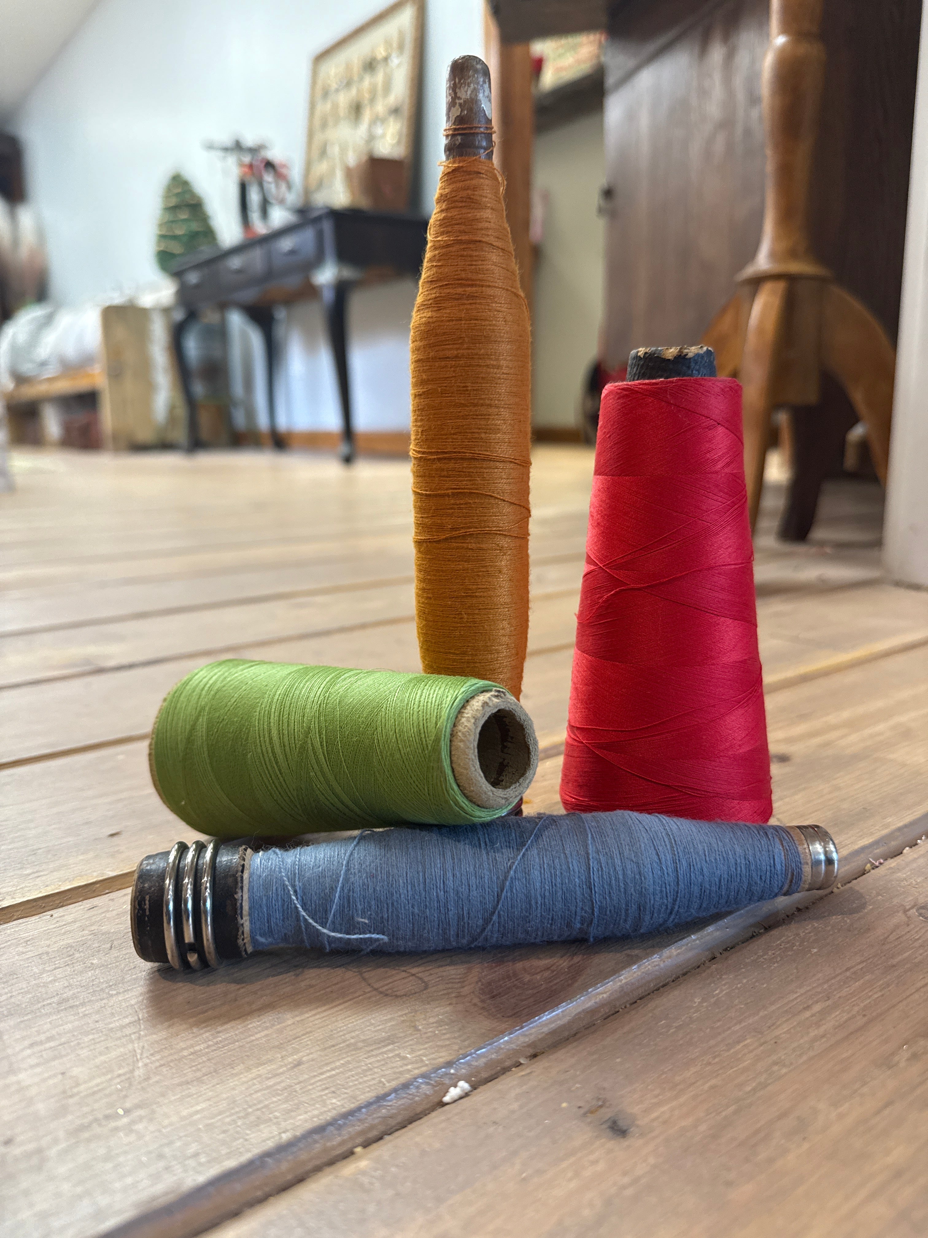 Vintage Thread Spool Set