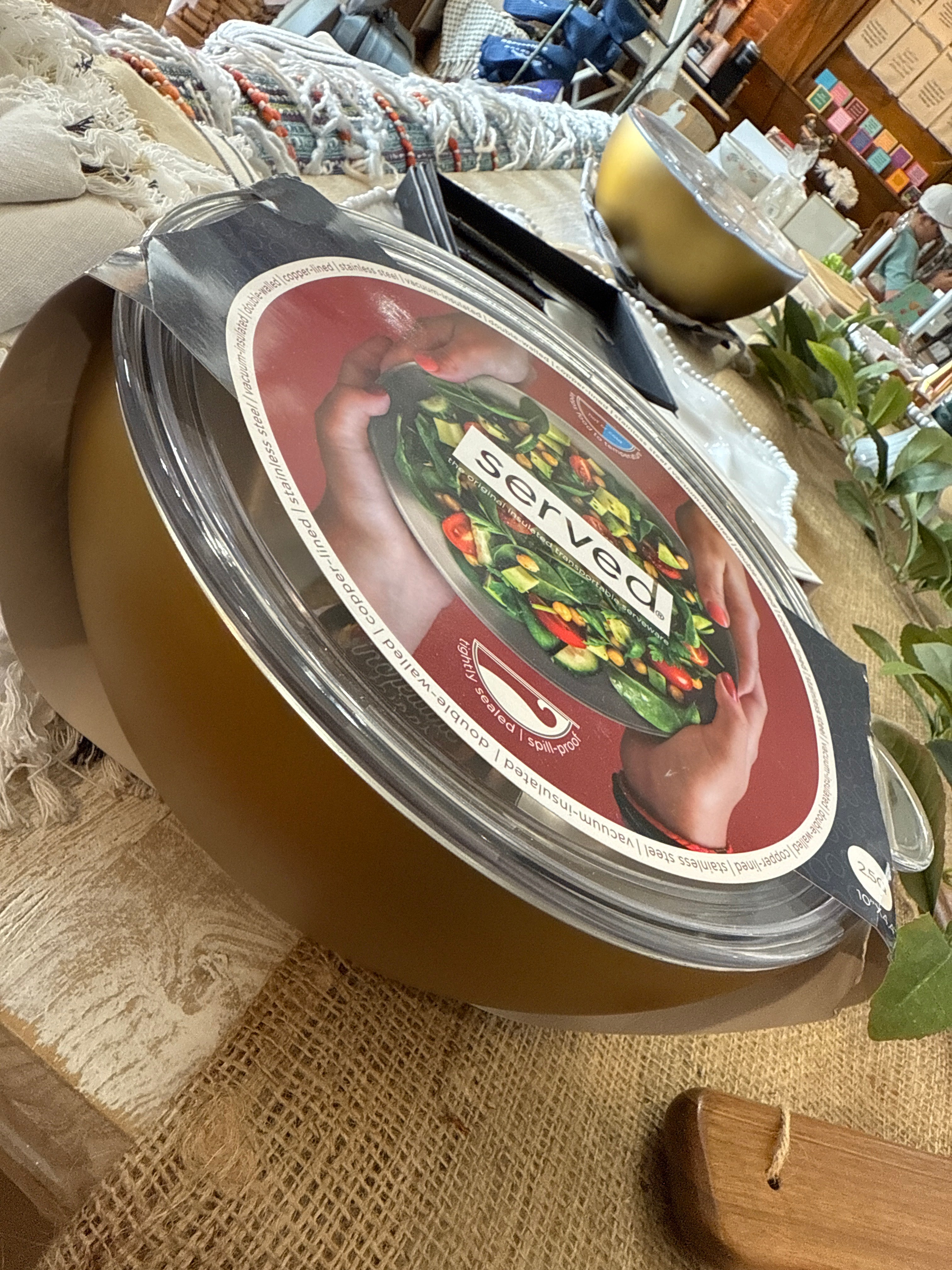 Insulated Served Bowl-Gold