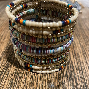 Multi beads bangle