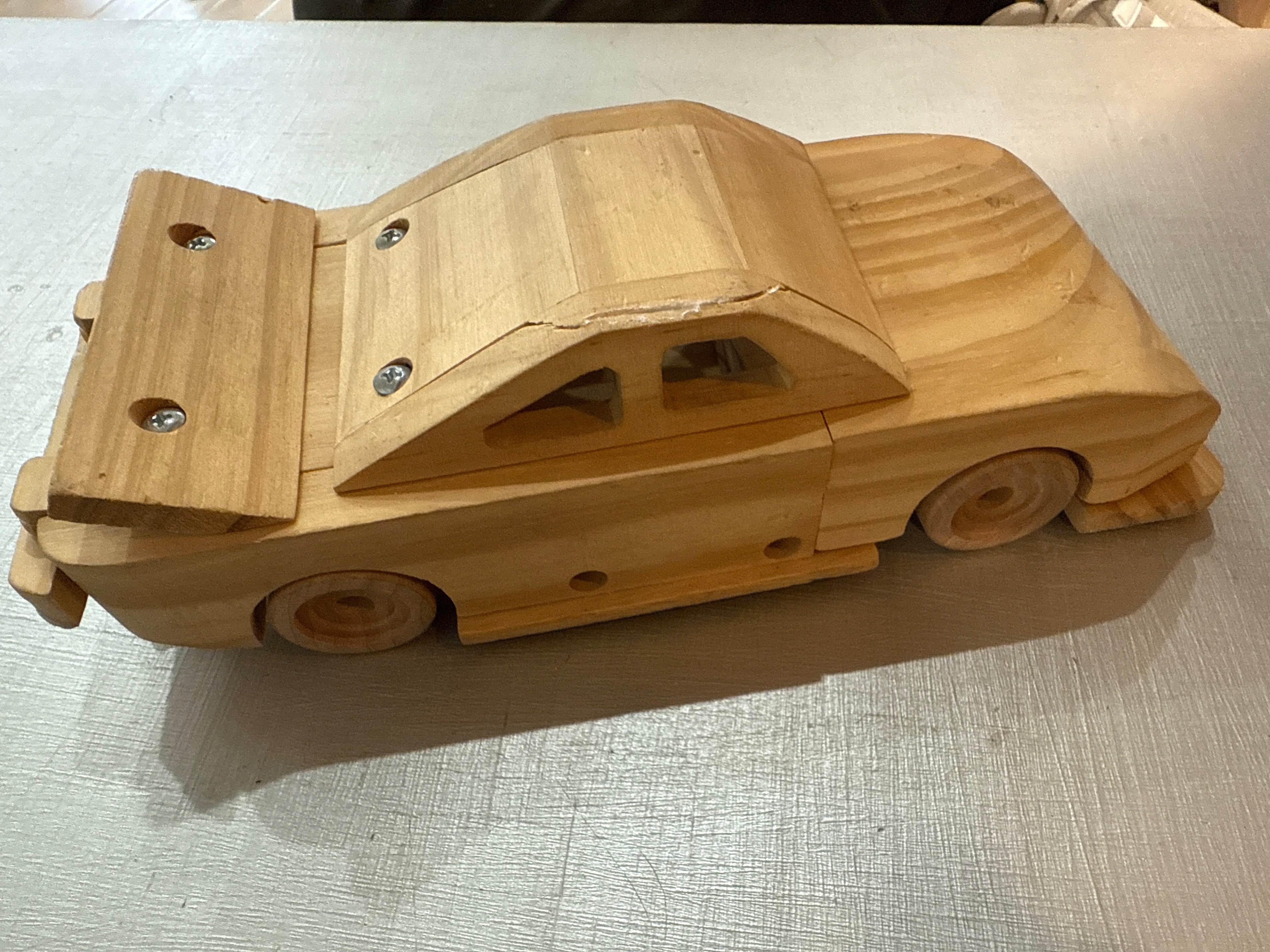 Vintage wooden car