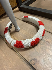 Heart Beaded Headband