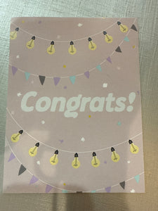 Congrats blank card