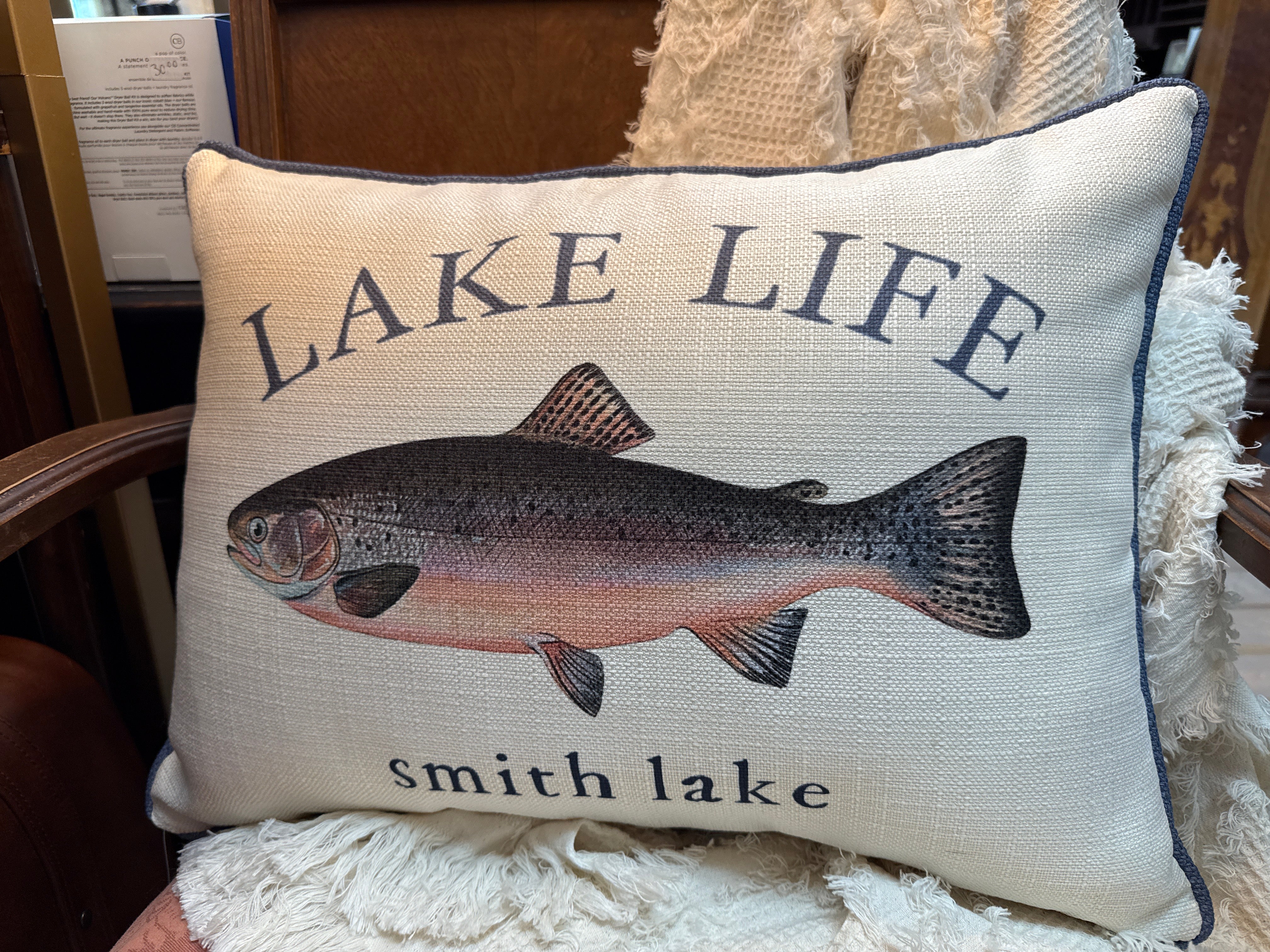 Smith Lake Trout Pillow