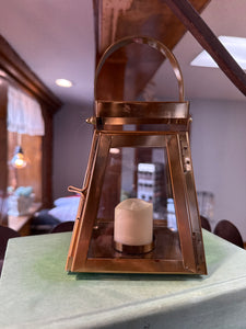 Gold Tea Light Lantern