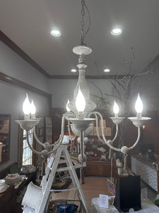 Wood Drop Chandelier