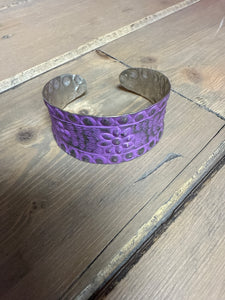 Purple Metal Bangle Bracelet
