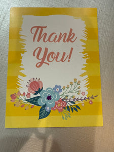 Thank You blank card