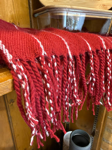 Red Striped Scarf