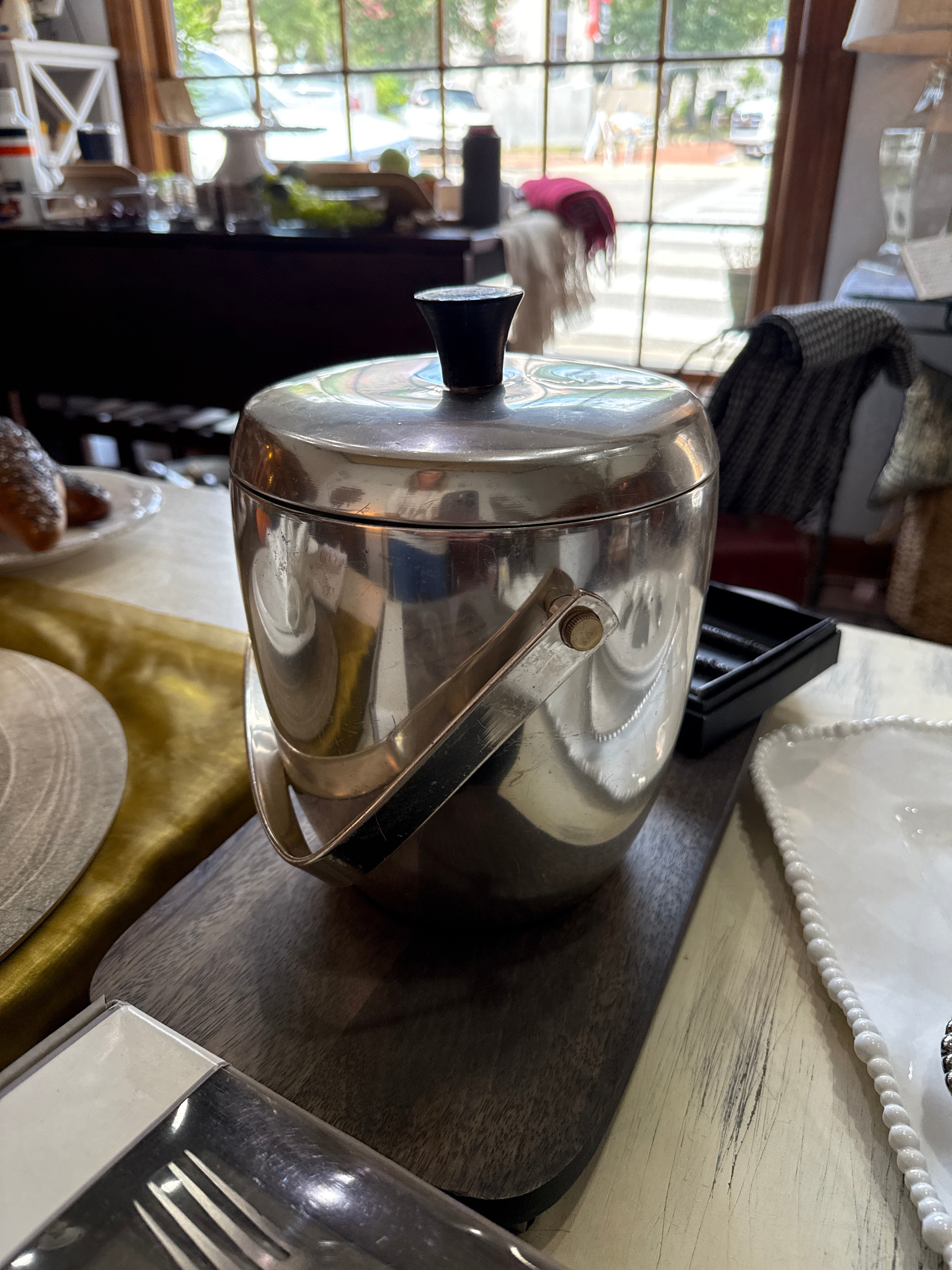 Vintage Metal Ice Bucket