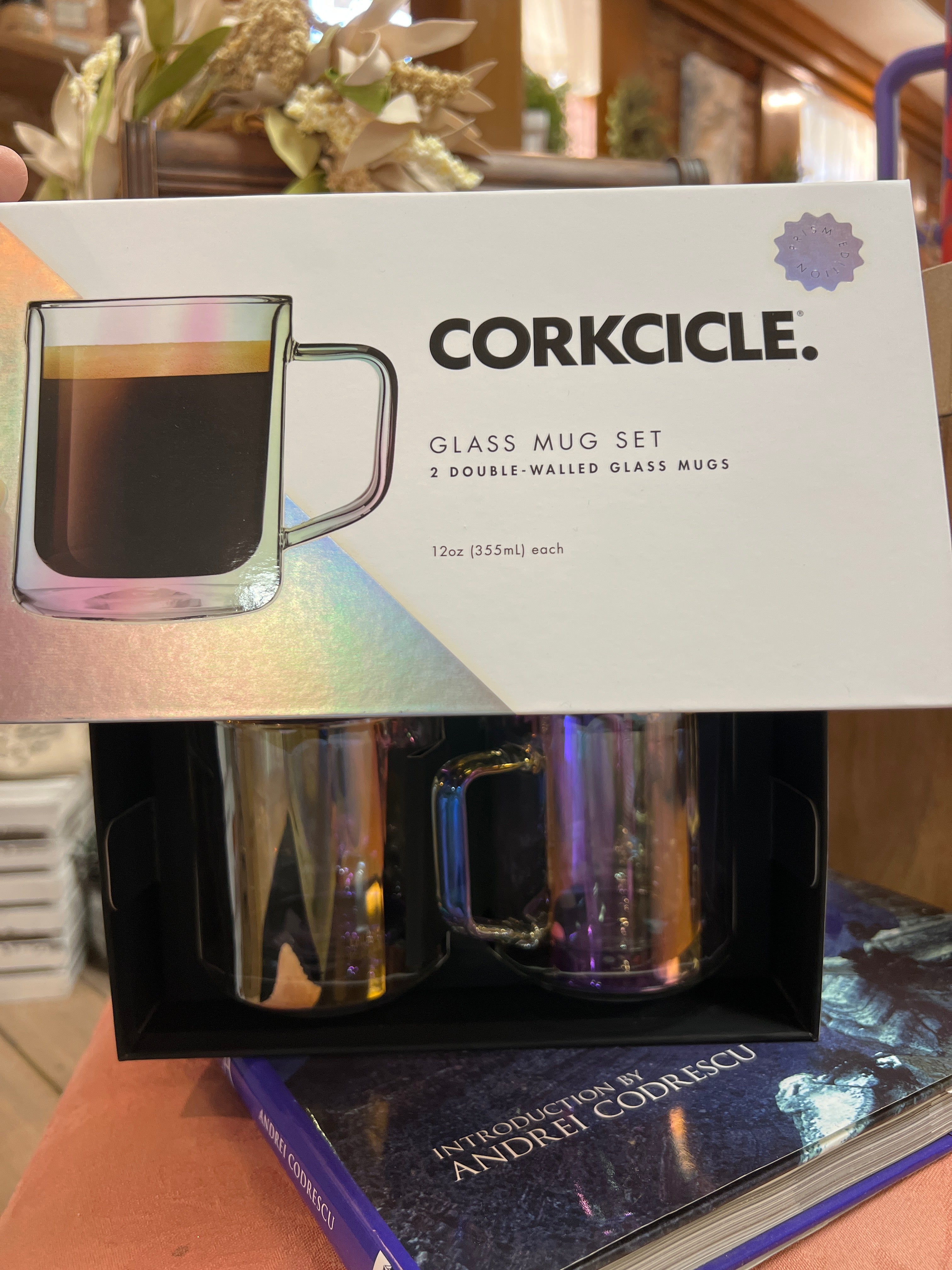 Corkcicle Glass Mugs-Set of 2