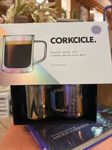 Corkcicle Glass Mugs-Set of 2
