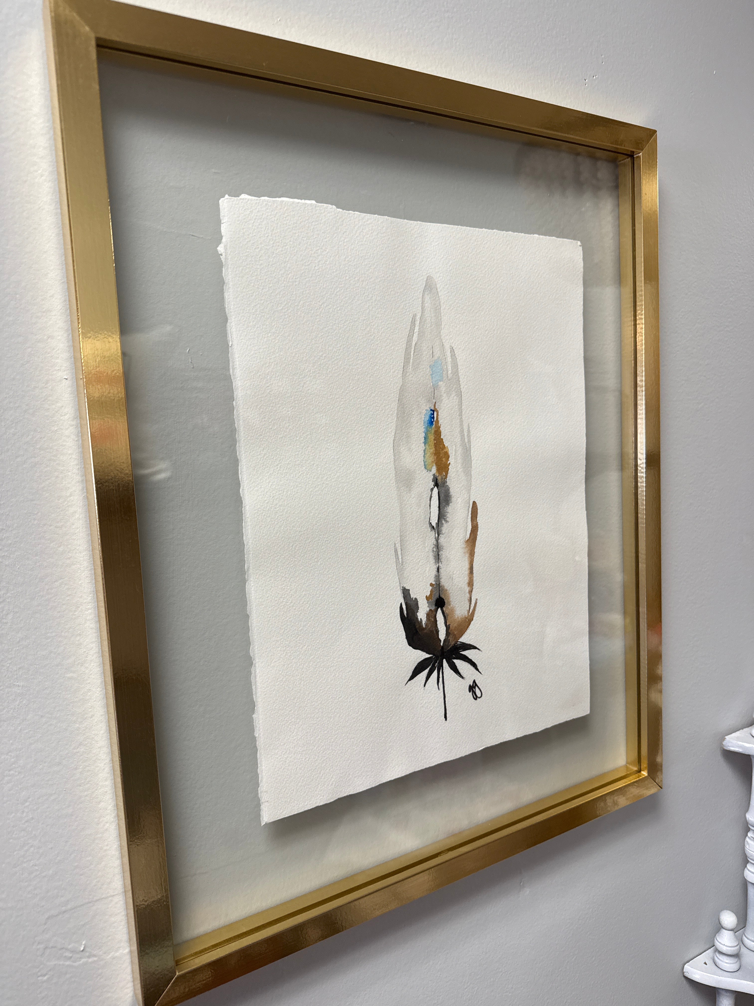 Framed Feather Print