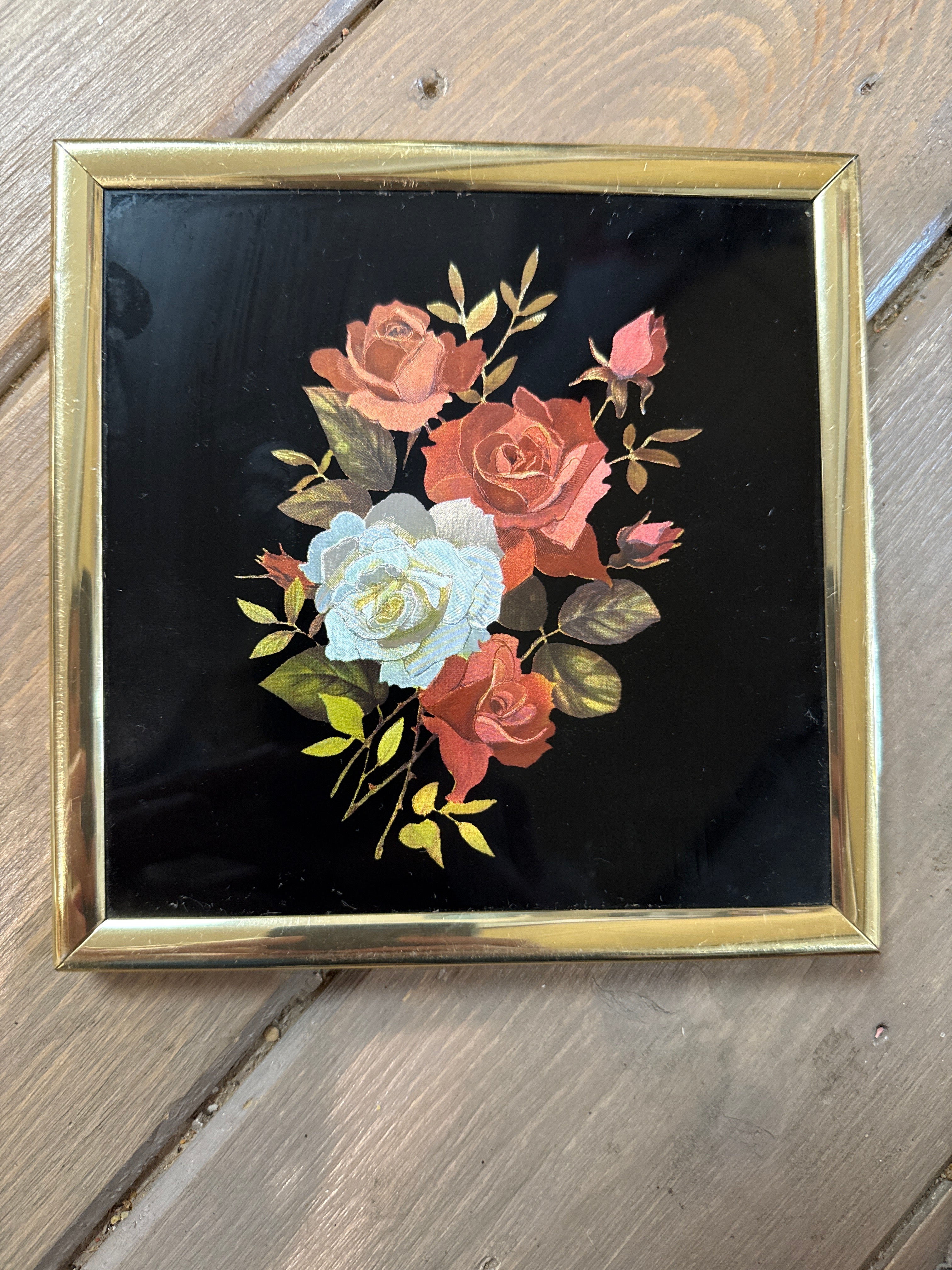 Vintage Kafka Floral Framed Print
