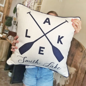 Smith Lake Oars Pillow