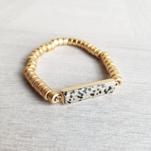 Gold and Stone Bracelet