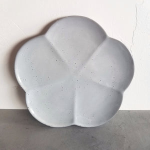 Stoneware Flower Plate