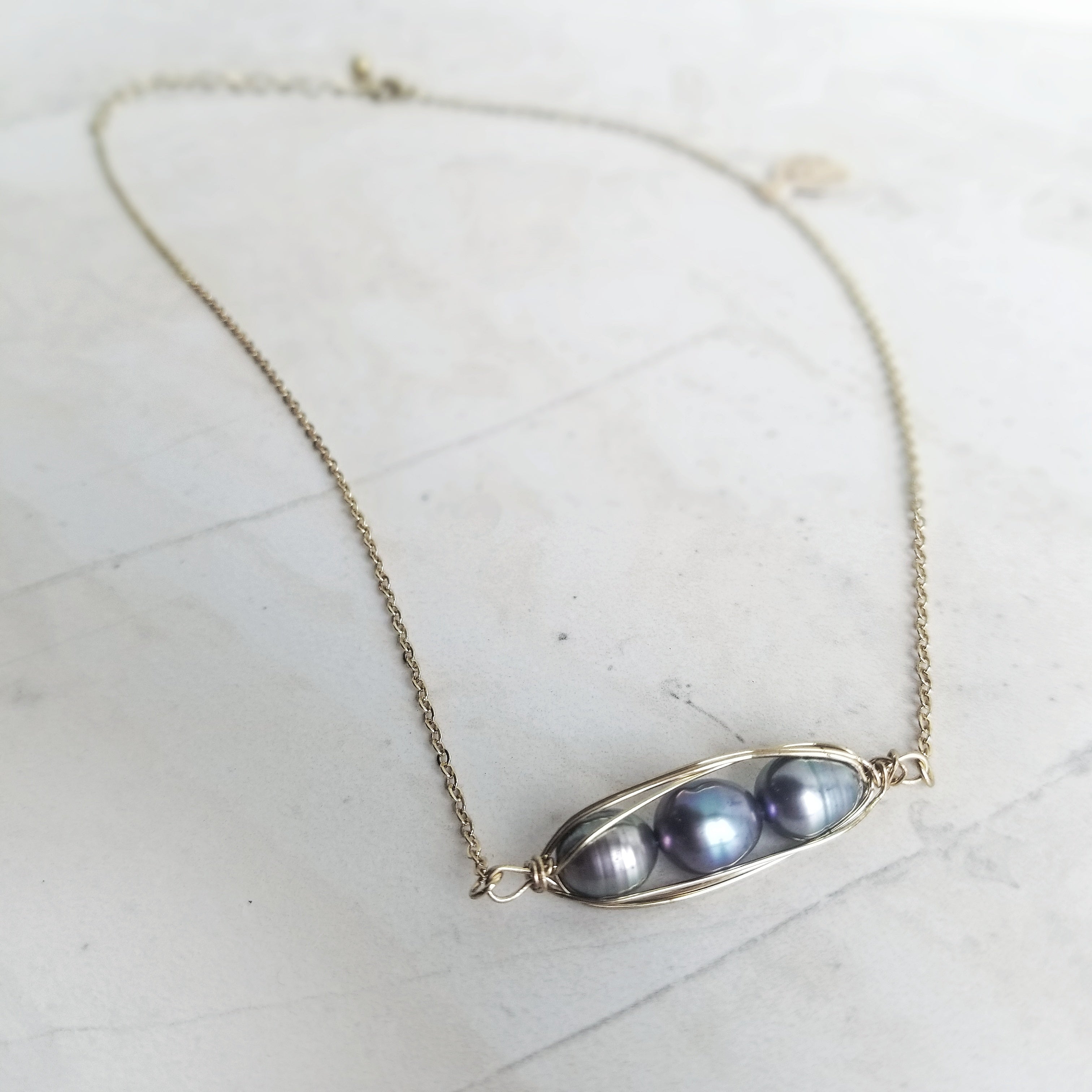Black Pearl Necklace