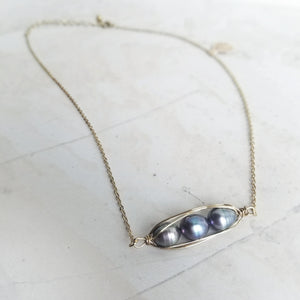 Black Pearl Necklace