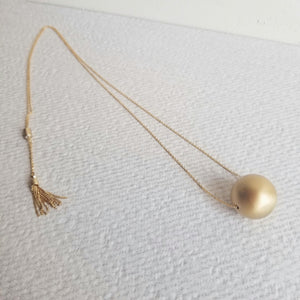 Adjustable Gold Ball Necklace