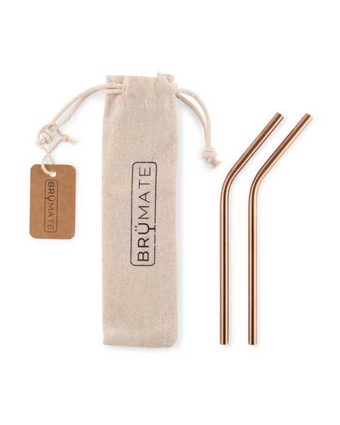 BRUMATE WINE STRAWS | ROSE GOLD