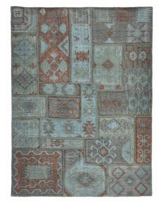 Patchwork Kilim Lagoon 8x10