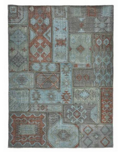 Patchwork Kilim Lagoon 8x10