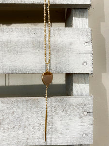 Stone and Bar Necklace
