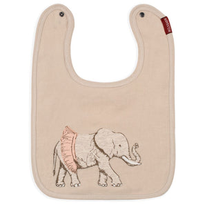 Milkbarn Appliqué Linen Bib
