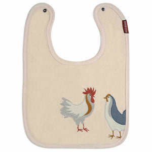 Milkbarn Appliqué Linen Bib