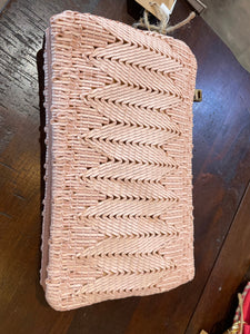 Jen & Co Herringbone Mauve Bag