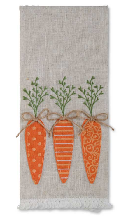 Easter Towels with Carrots