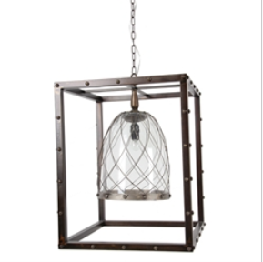 Metal Frame Chandelier