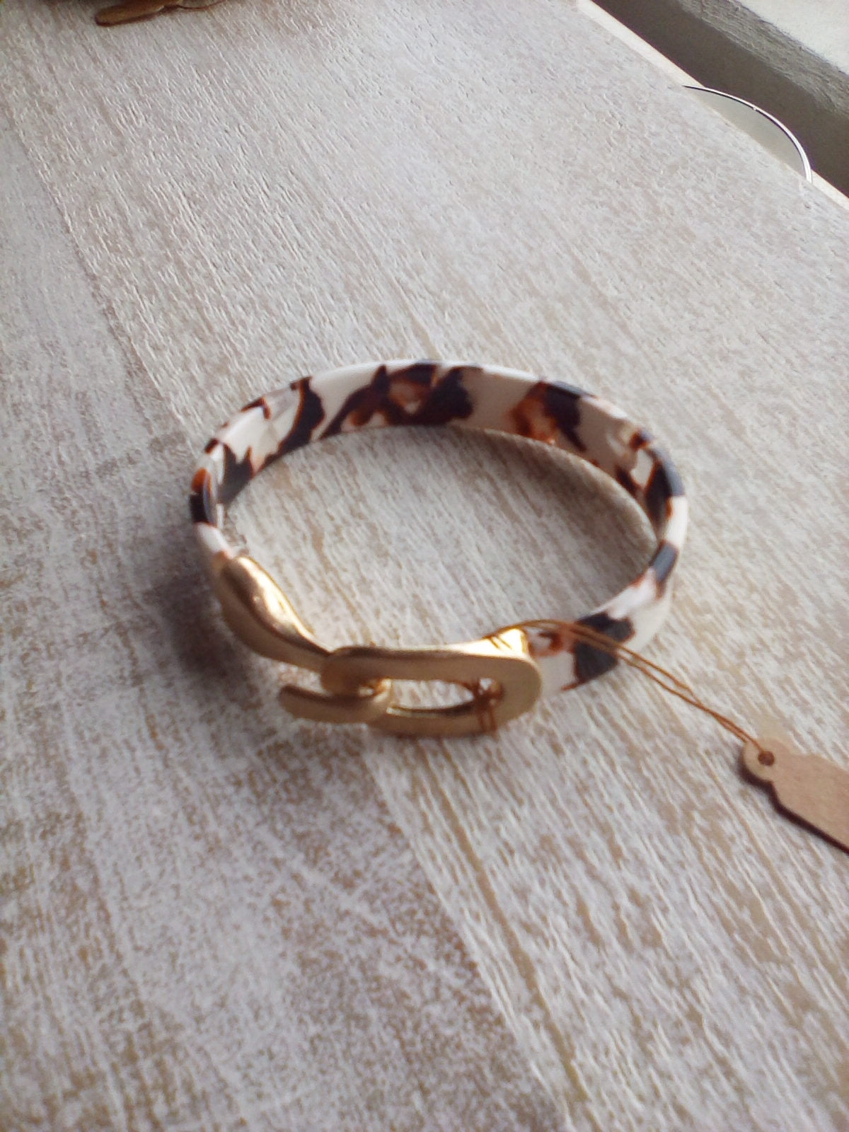 acrylic hook bracelet brown\ivory aa77807-007