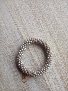 gray beaded cluster bracelet aa76692-005