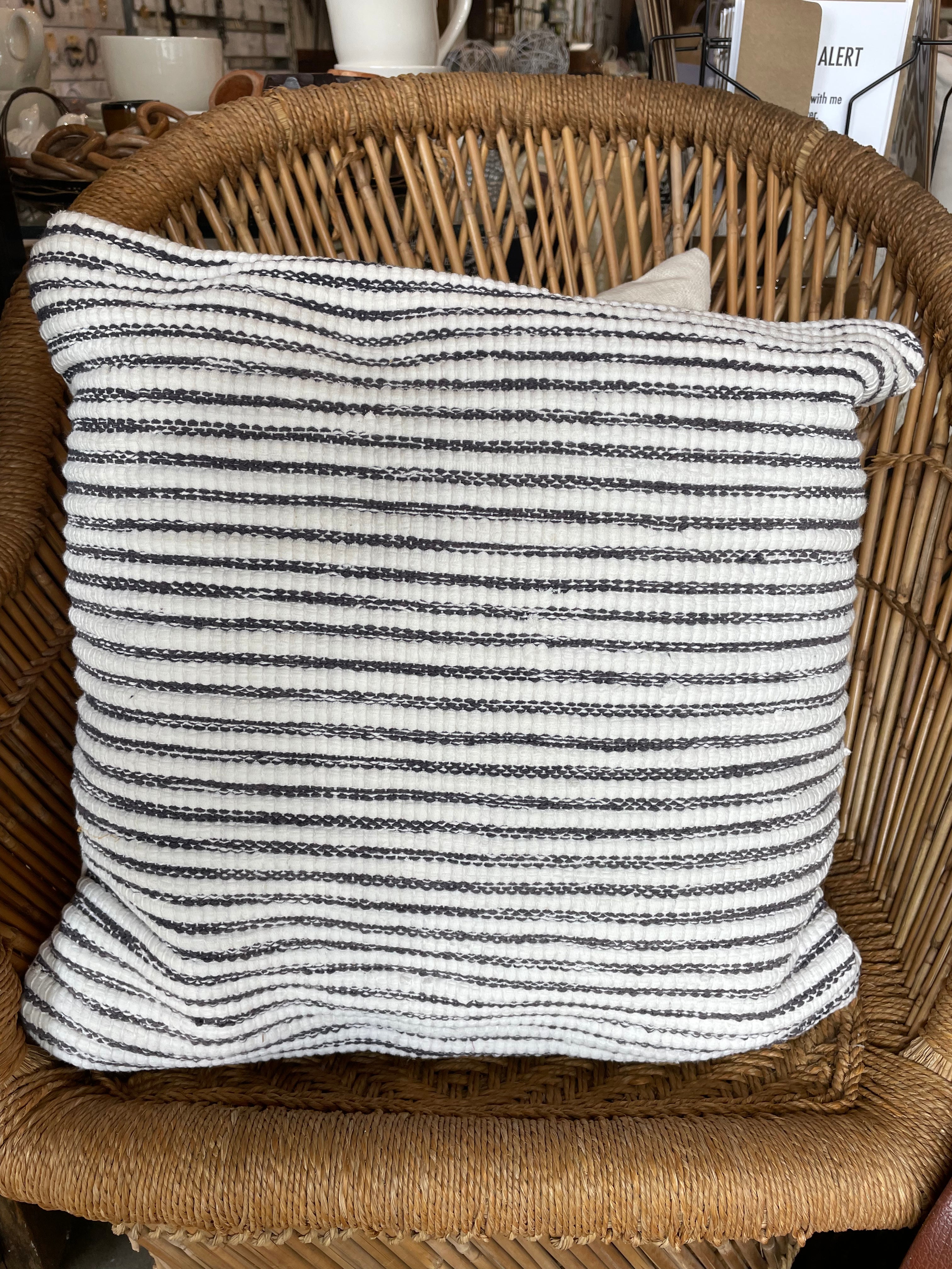 Woven Striped Pillow