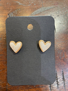 Druzy Heart Earring