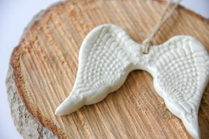 Prodigal Pottery Angel Wing Ornament