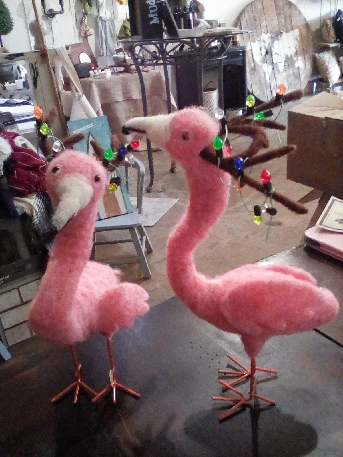 small flamingo reindeer