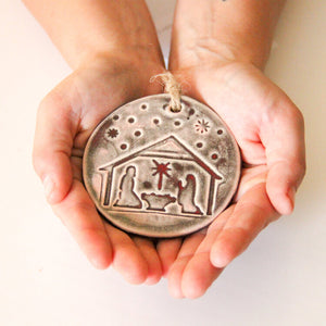 Prodigal Pottery Nativity Ornament