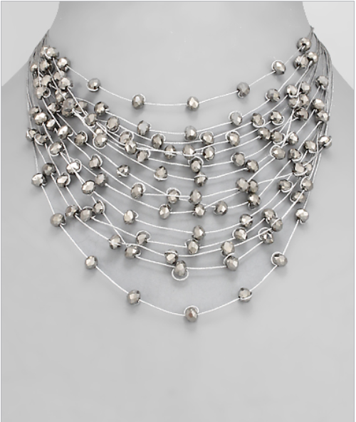 Crystal Layers Necklace