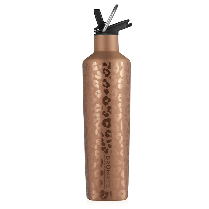 Bumate Rehydration Bottle Gold Leopard 25oz