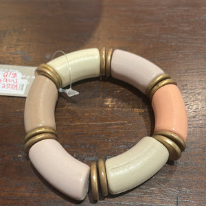 Rose Tube Wood Bracelet