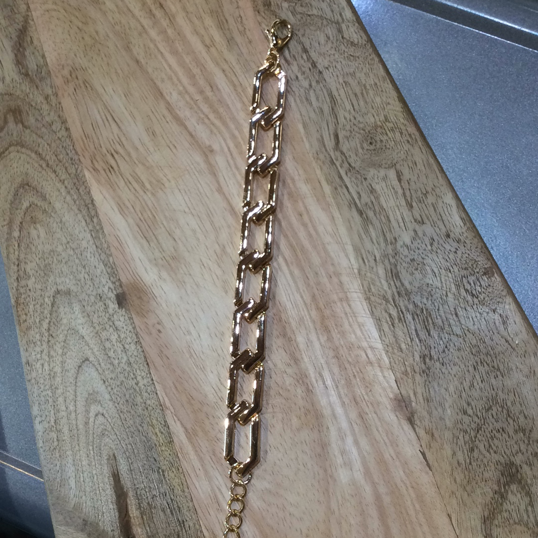 Hexagonal Chain Bracelet