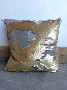 Square sequin mermaid pillow