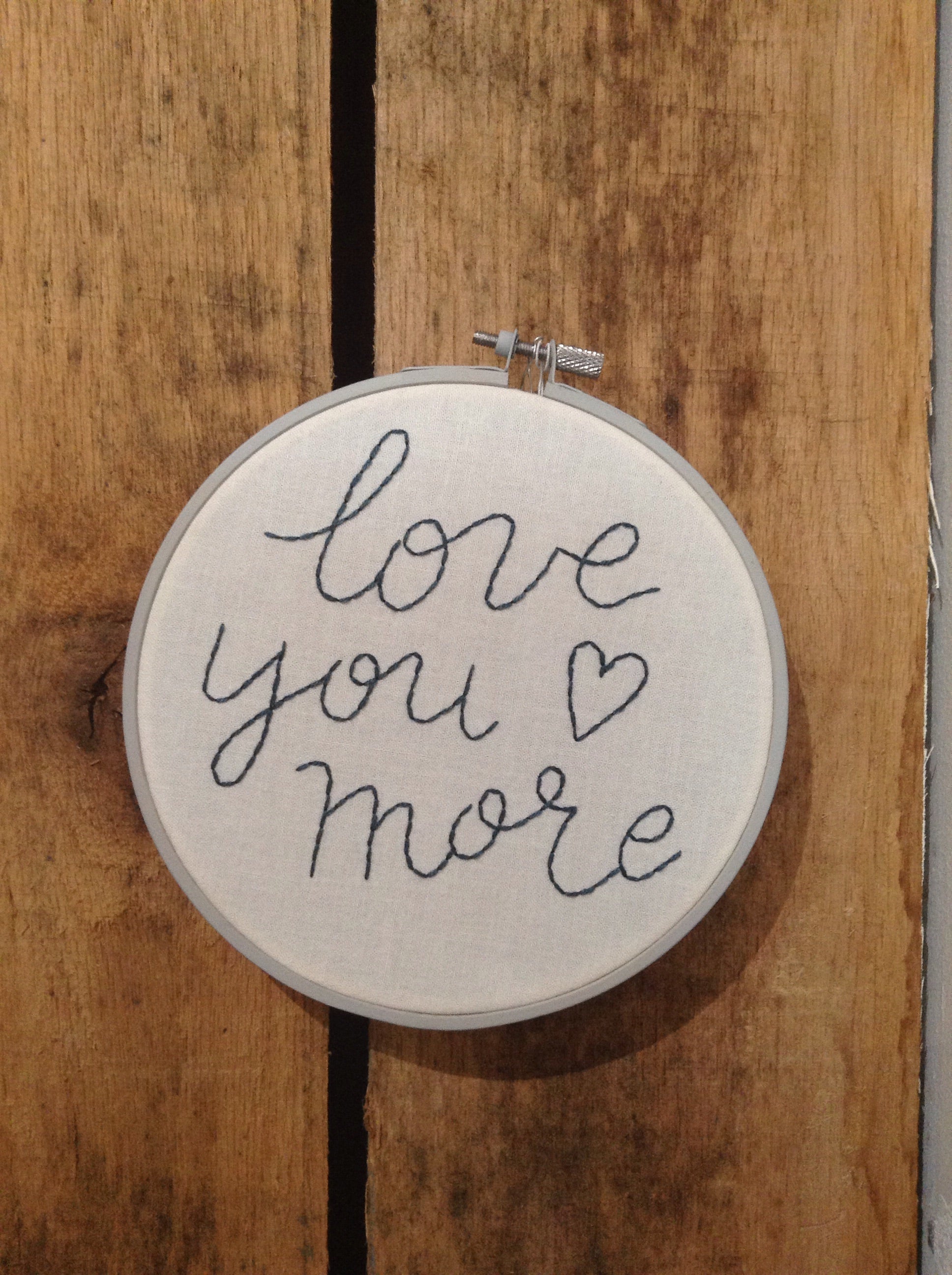 Love you more hoop